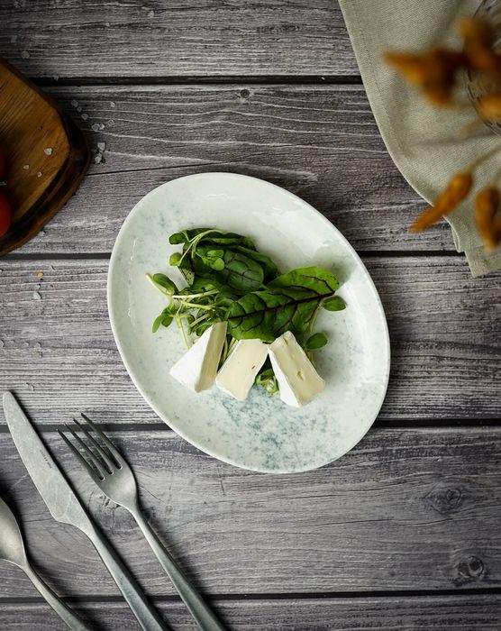 PORLAND Smoky Тарелка 112121 овальная 21см фарфор