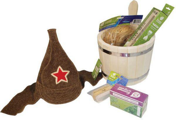 Набор подарочный  "Банные штучки"  6 предм. банный  40156