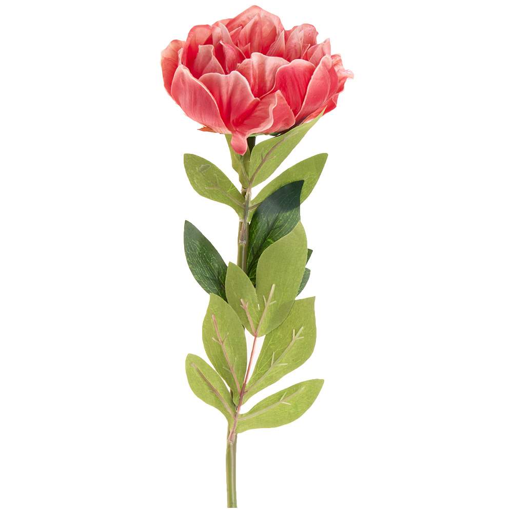 LEFARD Цветок искусственный 377-252 Пион темно-розовый 75см