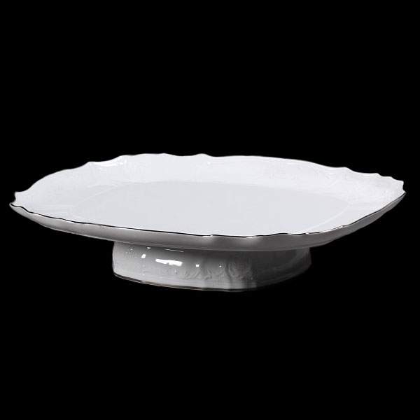 BERNADOTTE Отводка платина Поднос на ножке 40см BE3632021/23276/БТФ1428