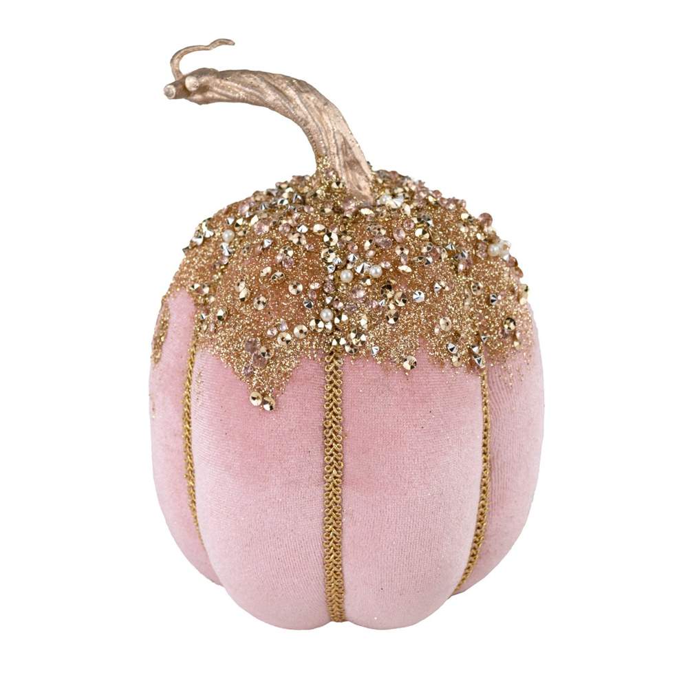 DECOLINE Фигурка Тыква 18х12см розовый (пенопласт/текстиль) 688201722-PK