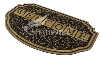 Коврик придверн. SHAHINTEX резиновый с покрытием  45*75  SH40  золото