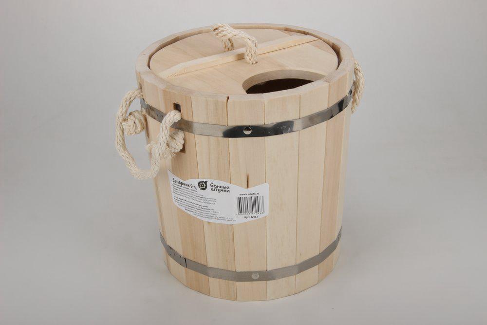 Запарник "Банные штучки"  9л  с крышкой, пласт.вставка  32052