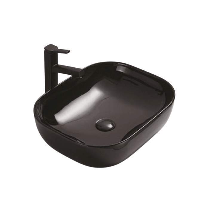 *Раковина R78104B накладная на столешницу ЧЕРНАЯ  505х405х140мм P