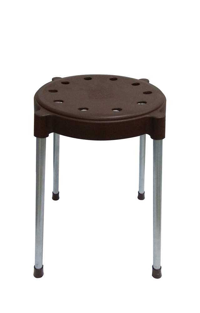 Табурет  Sheffilton SHT-S36  пласт/металл  хром лак/шоколадный