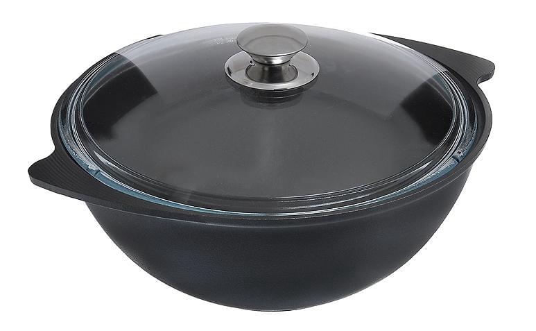 KUKMARA Казан к47а 4,5л 31х13см АП Традиция стекл.крышка