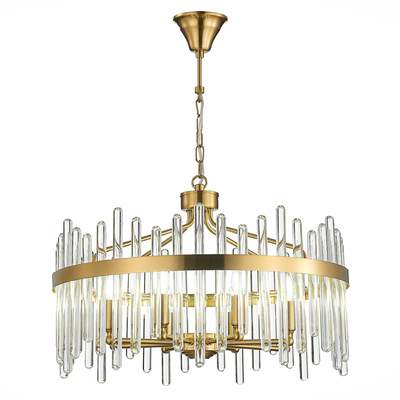 Светильник подвесной SL1167.303.08 ST-Luce Латунь/Латунь, Прозрачный E14 8*40W