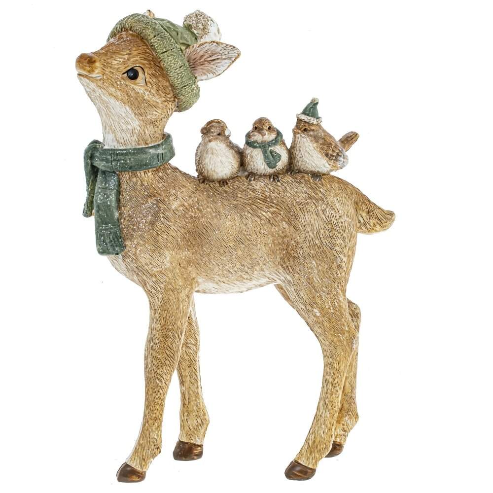 REMECO COLLECTION Фигурка 812599 Олененок с птичками 18х8х25см  