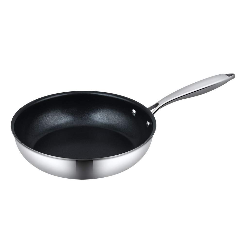 P.L. Proff Cuisine Сковорода New Kitchen нерж.сталь Индукция 300/45мм с АП покрытием 81280095