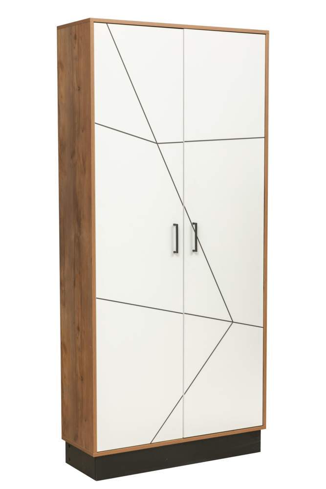 Шкаф комбинир. 54.14 "Гамма"  (таксония/черный/ПВХ белый ) 