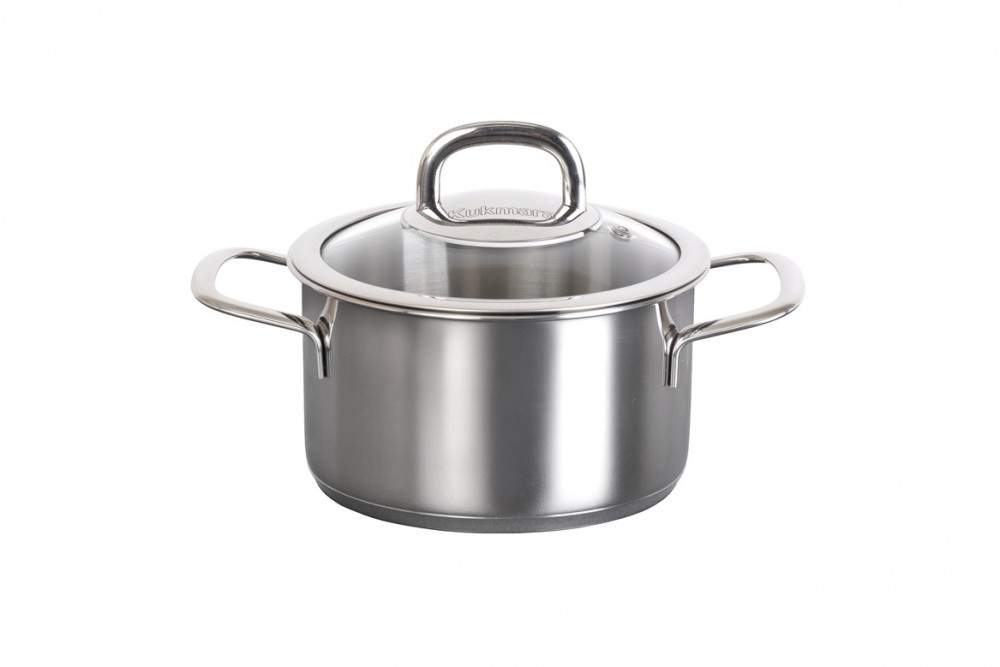 KUKMARA Safia Кастрюля 4,0л 22см нерж.сталь с/кр сф-са4022г