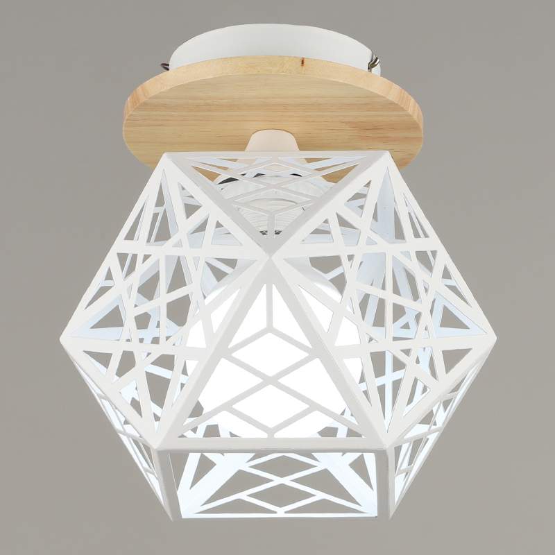 Люстра N4784/1H WT белый 1х60W E27 d200 h205, QH21