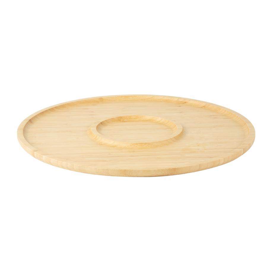 КАТУНЬ бамбук Блюдо круглое КТ-СБ-КРС-037 2-х секционное 40,5х1,5см