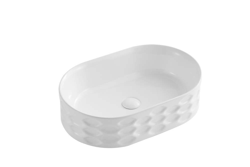 Раковина RD-478 накладная на столешницу, белый  550х360х140мм H 