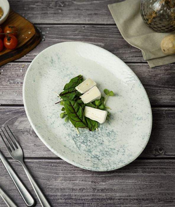 PORLAND Smoky Тарелка 112131 овальная 31см фарфор