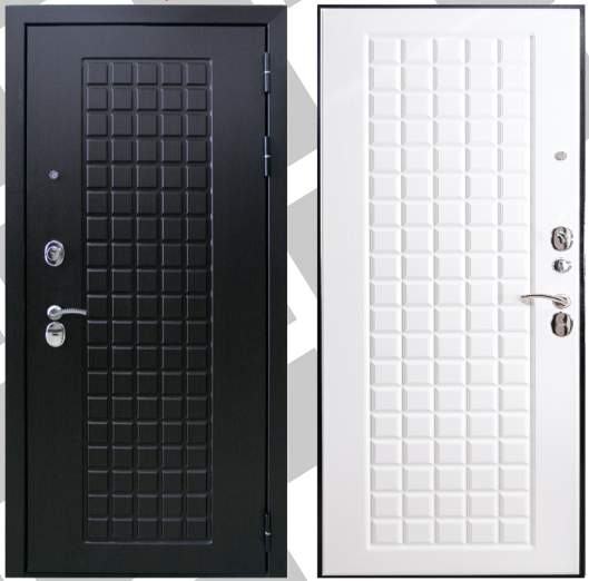 Дверь мет. DIPLOMAT Венге/Бел. ясень 960*2050 R