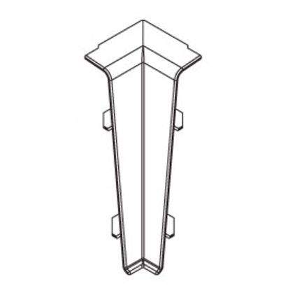 303 Угол внутр. д/плинтуса 70мм  "Деконика" Венге темный