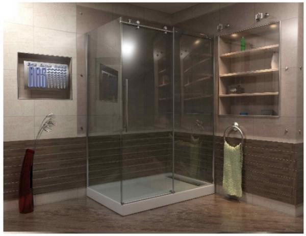 Душ. шторка  BAS  Пуэрта  1200х800  Г-обр.