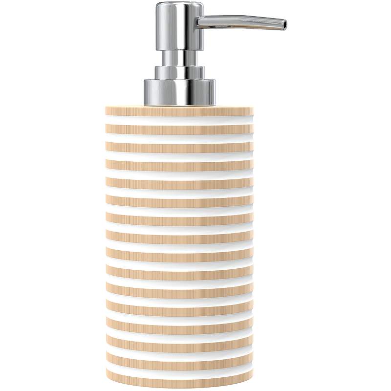 Дозатор д/жидкого мыла настольный, SPIRAL, полирезин FOR-SPL021NAT