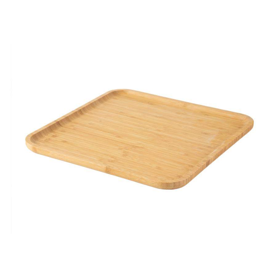 КАТУНЬ бамбук Тарелка квадратная 25,5х25,5х1,5см КТ-СТР-КВ-116