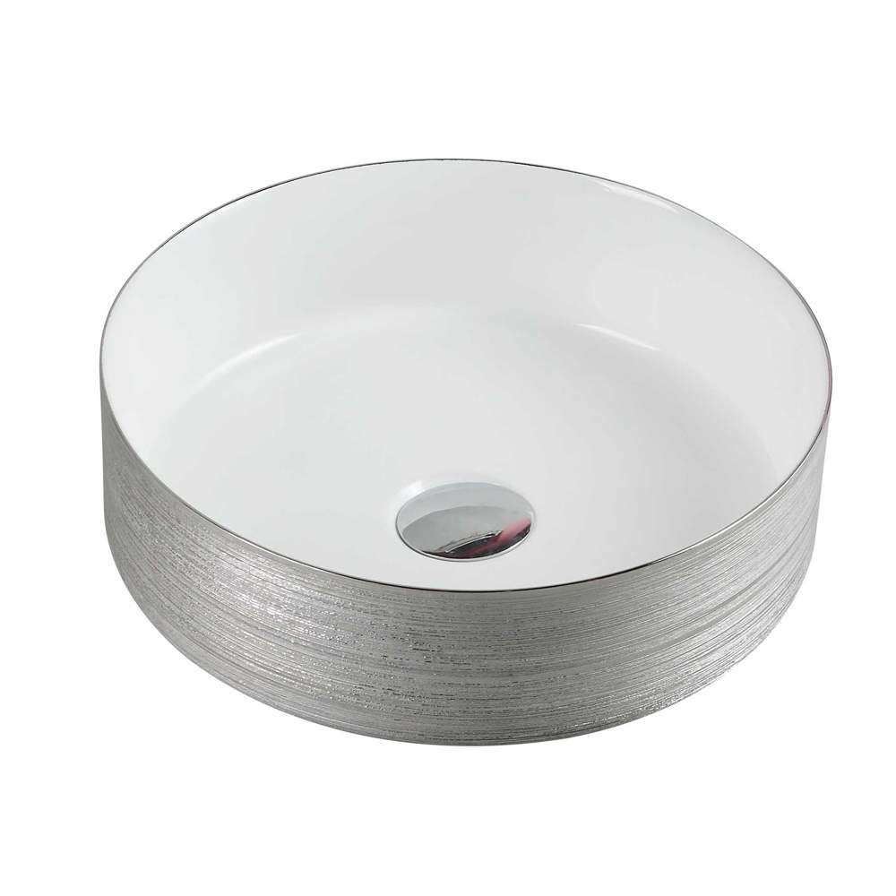 Раковина накладная AZ-3134-ST-SW  355*355*120мм серебро