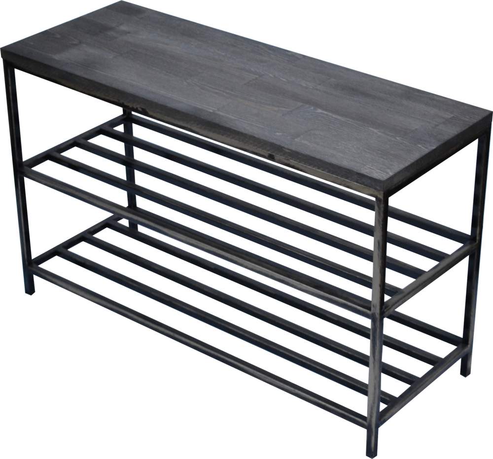 МЕТАЛЛ-ДЕКОР Обувница №1317 Лофт 2-х ярусная h50*30*80см