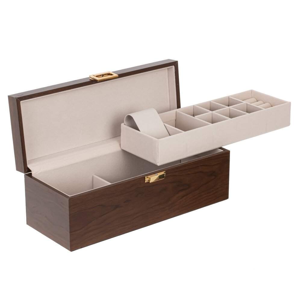 REMECO COLLECTION Шкатулка 804894 полимер/дерево/металл/текстиль 29,5х11,5х10,5см