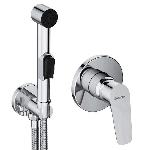 Смеситель  Jupiter  777510001 монт.в стену с гиг.душем хром