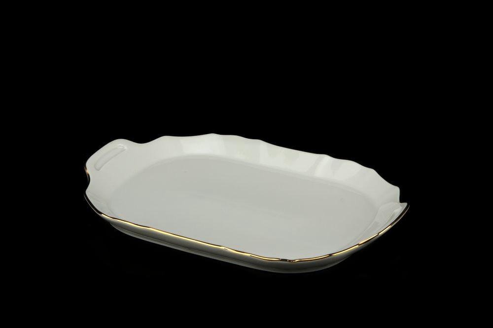 BERNADOTTE Отводка золото Поднос с ручками 23см декор ВЕ311011/03658/БТФ0138