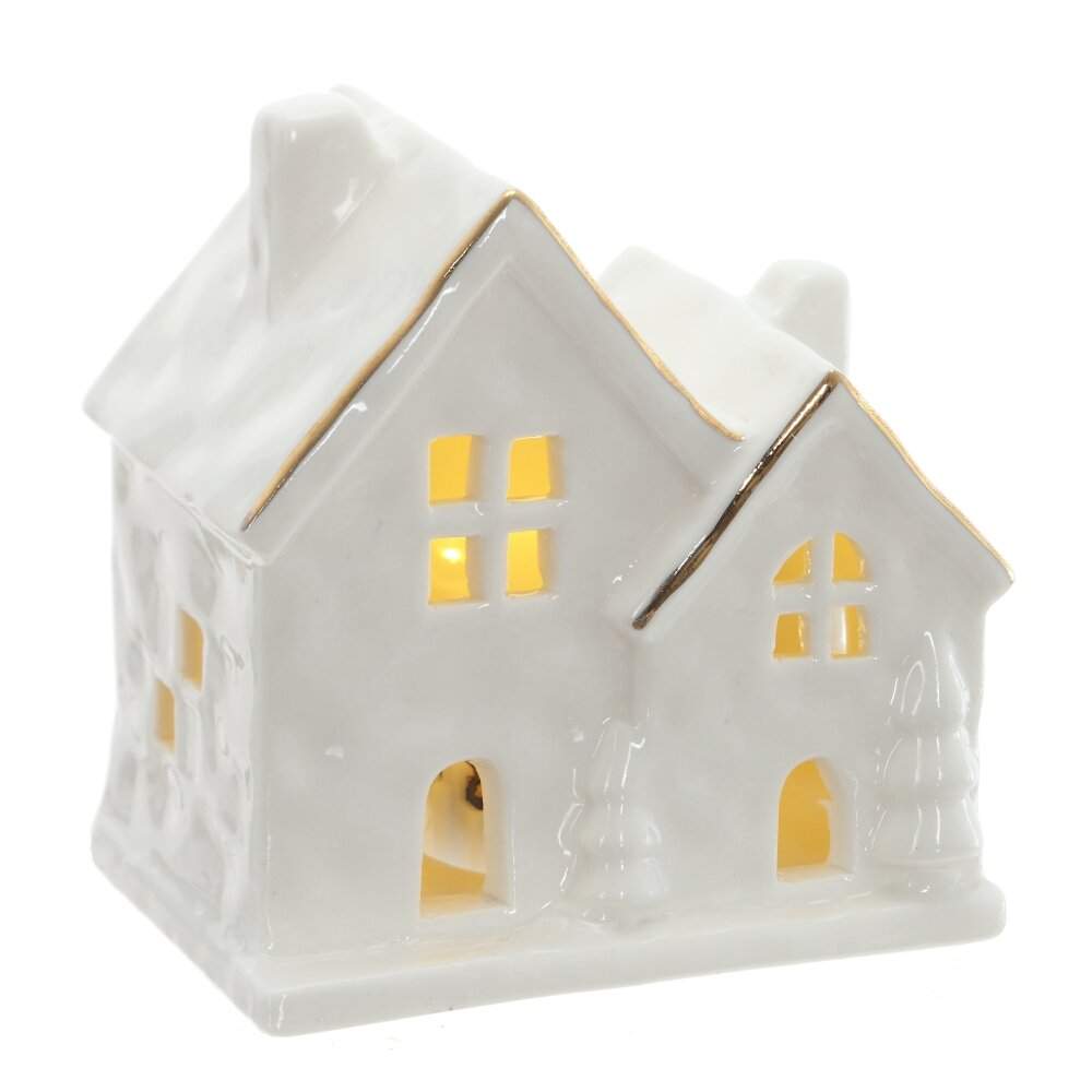 REMECO COLLECTION Фигурка 823273 Домик с подсветкой (LR44x2) 5х8х8см (фарфор) 