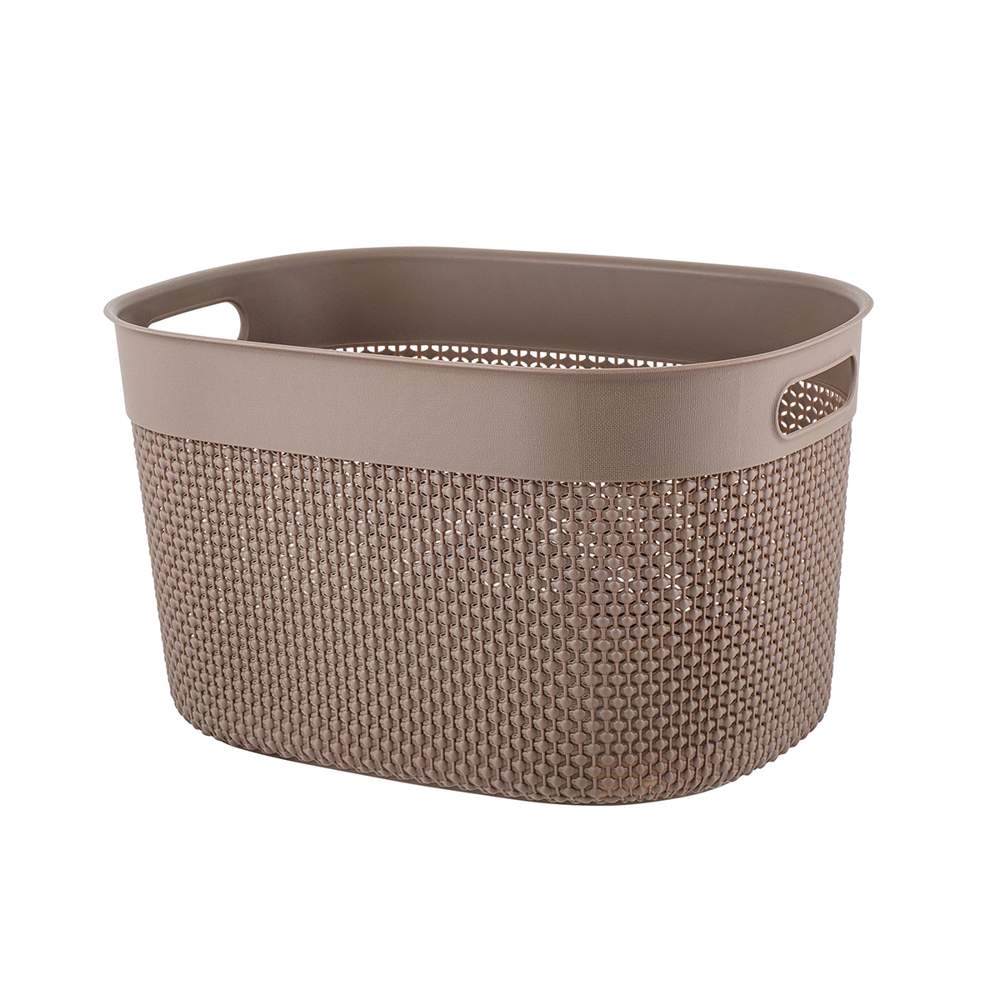 Корзинка д/хранения Мокко овал 18л  выруб.руч. PT135310015/361510