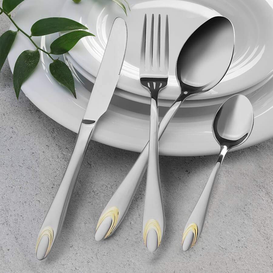 MAESTRO Набор столовых приборов MR-1513G-24 24пр. (зол.) 