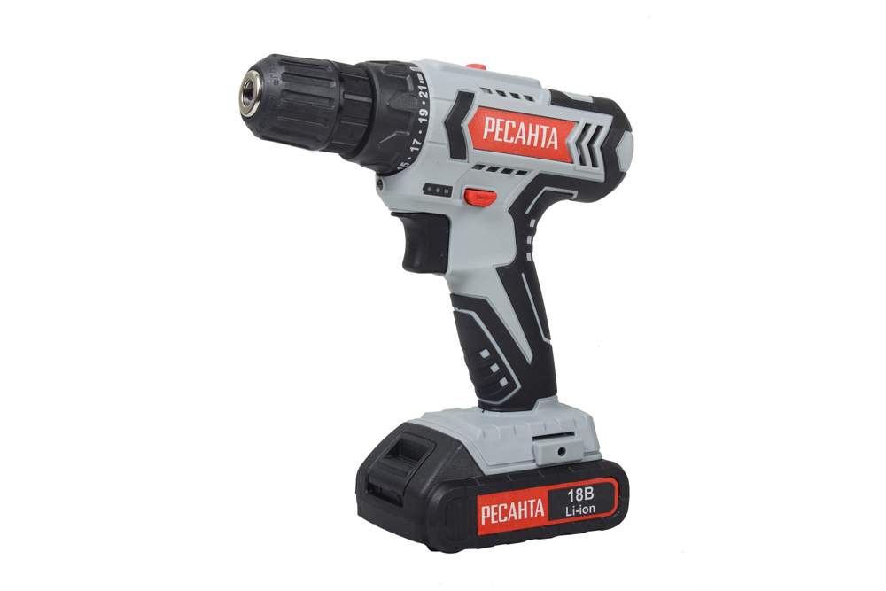 Дрель-шуруповерт Ресанта  ДА-50Л2-18А  аккумуляторная