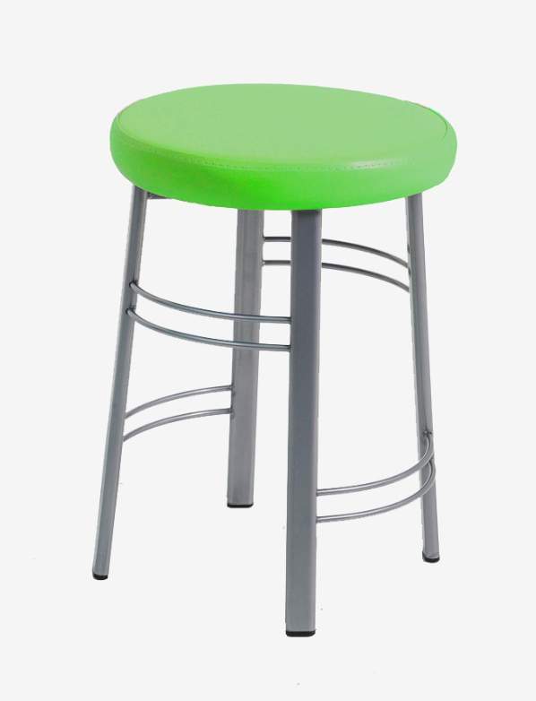 Табурет Сатурн (арт.СТ08)металлик сид. тк. велюр мятный