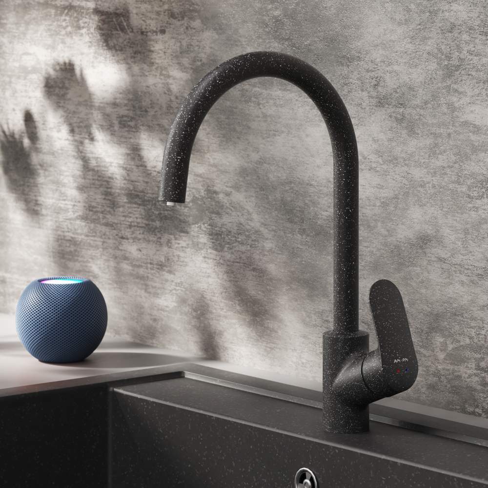 Смеситель  Like  F8007722   д/кухни с каналом д/пит.воды, черный