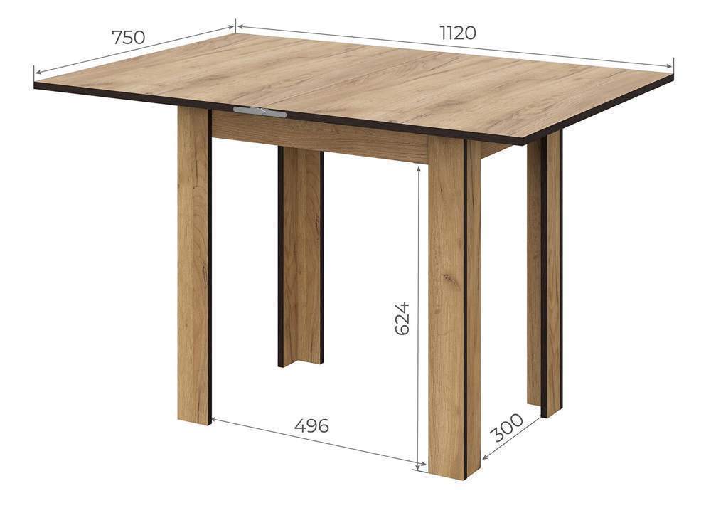 СО-3  Стол Обеденный раскладной Дуб золотой