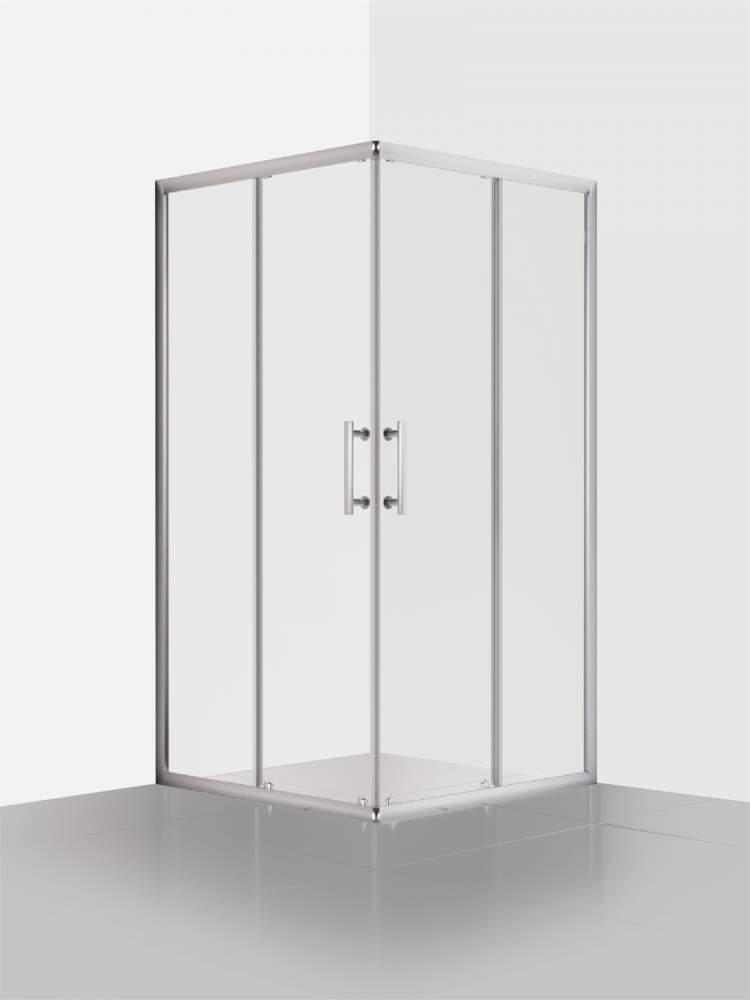 Душевое ограждение Chrome стекло 6мм 100х100х195 квадрат 1228C/100