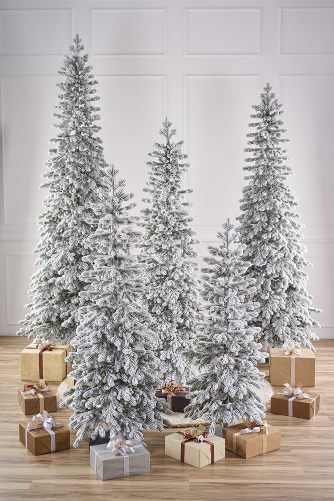 MAX CHRISTMAS Ель искусственная Тикко заснеженная 155см литая 100% PE ветки отгибные ЕЛТКЗ 15