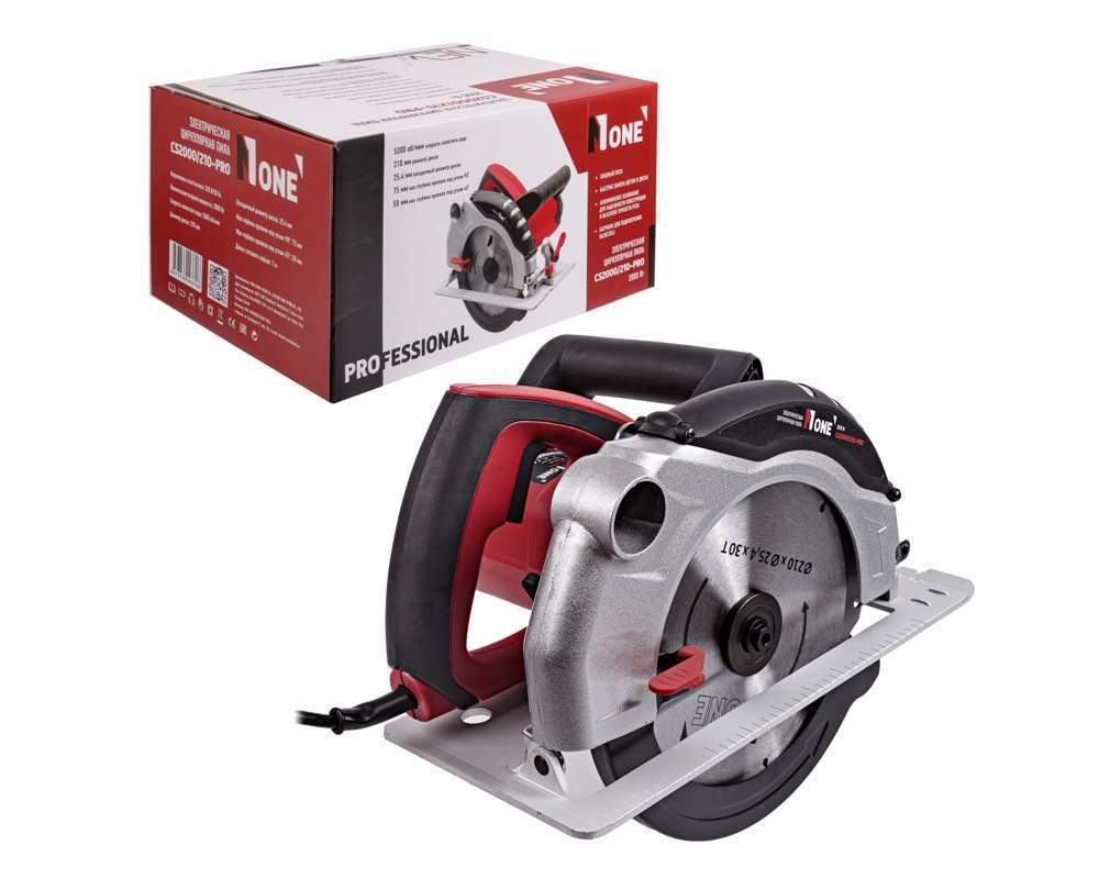 Пила дисковая NUMBER ONE CS2000/210-PRO 2100Вт 210x25.4мм/75мм