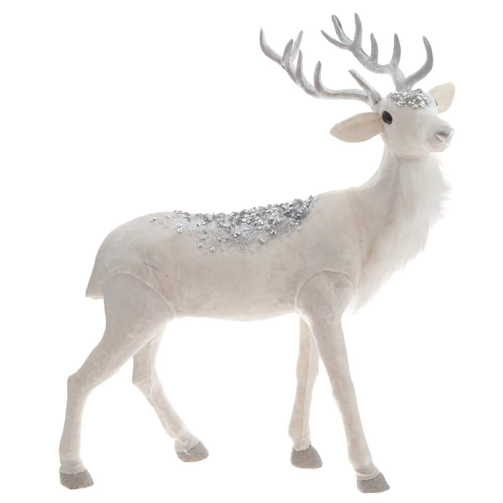REMECO COLLECTION Фигурка 791074 Олень 34х18х41см (текстиль/полимер) 