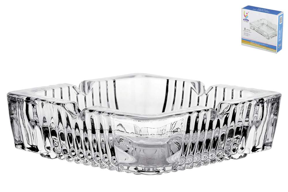 КОРАЛЛ Пепельница 969821/3699 12х3 стекло