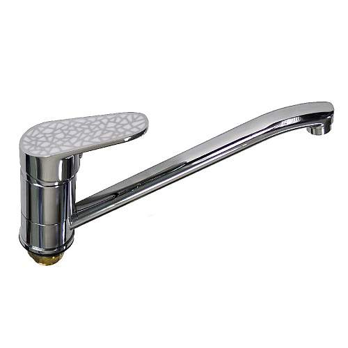 Смеситель BRIMIX  3250  кухонный  шар. ручка-бел.мозаика