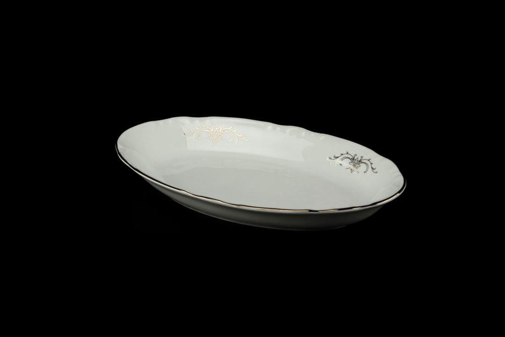 CONSTANCE Серый орнамент Блюдо овальное 21см 7351100/15919/БТФ0895