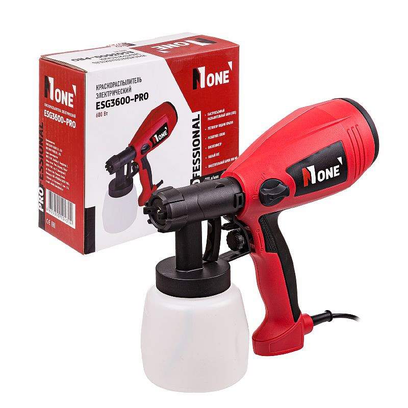 Краскораспылитель NUMBER ONE ESG3600-PRO №1 600Вт 700мл, 