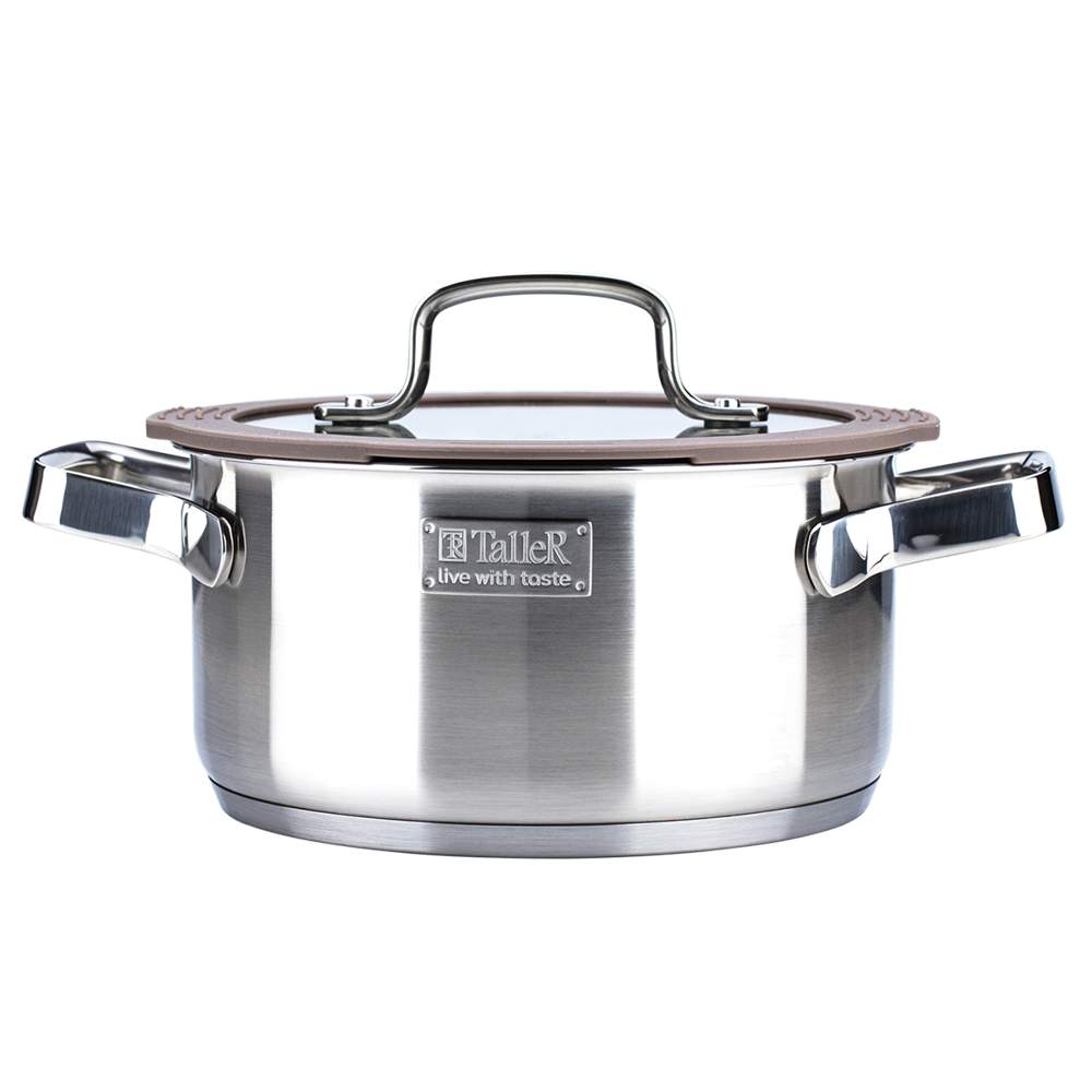 TALLER Экспириенс Кастрюля TR-17352 2100мл нерж.сталь 18/10 индукция