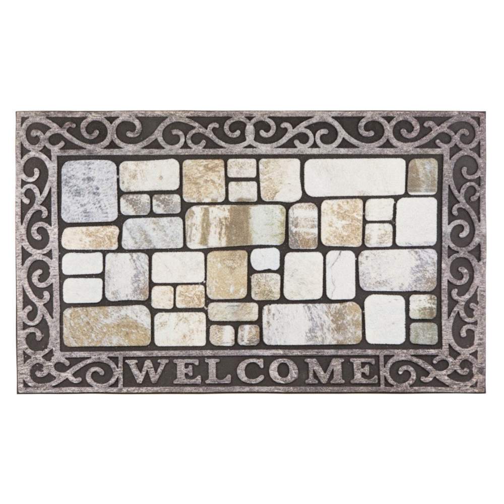 Коврик резиновый флокированный 45х75  Fresco " SUNSTEP"