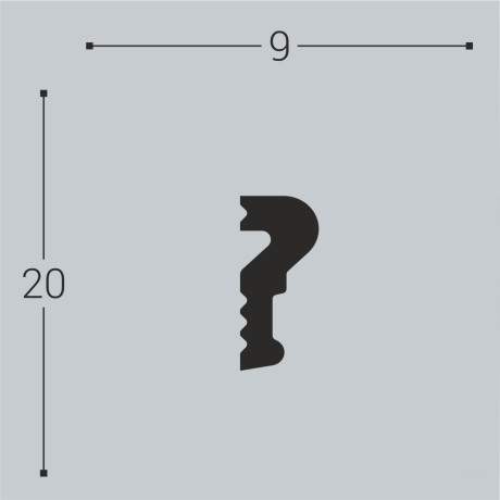 Молдинг XPS BD М 2 (20*9)/75