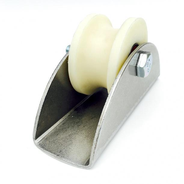 Ролик капролон d70 под трубу на платформе  9537/2709