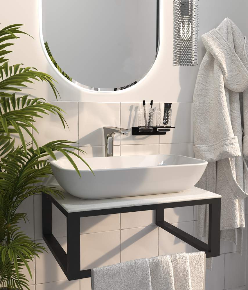 Столешница из керамогр. LOFT 60,светло-серый МА01 Nat