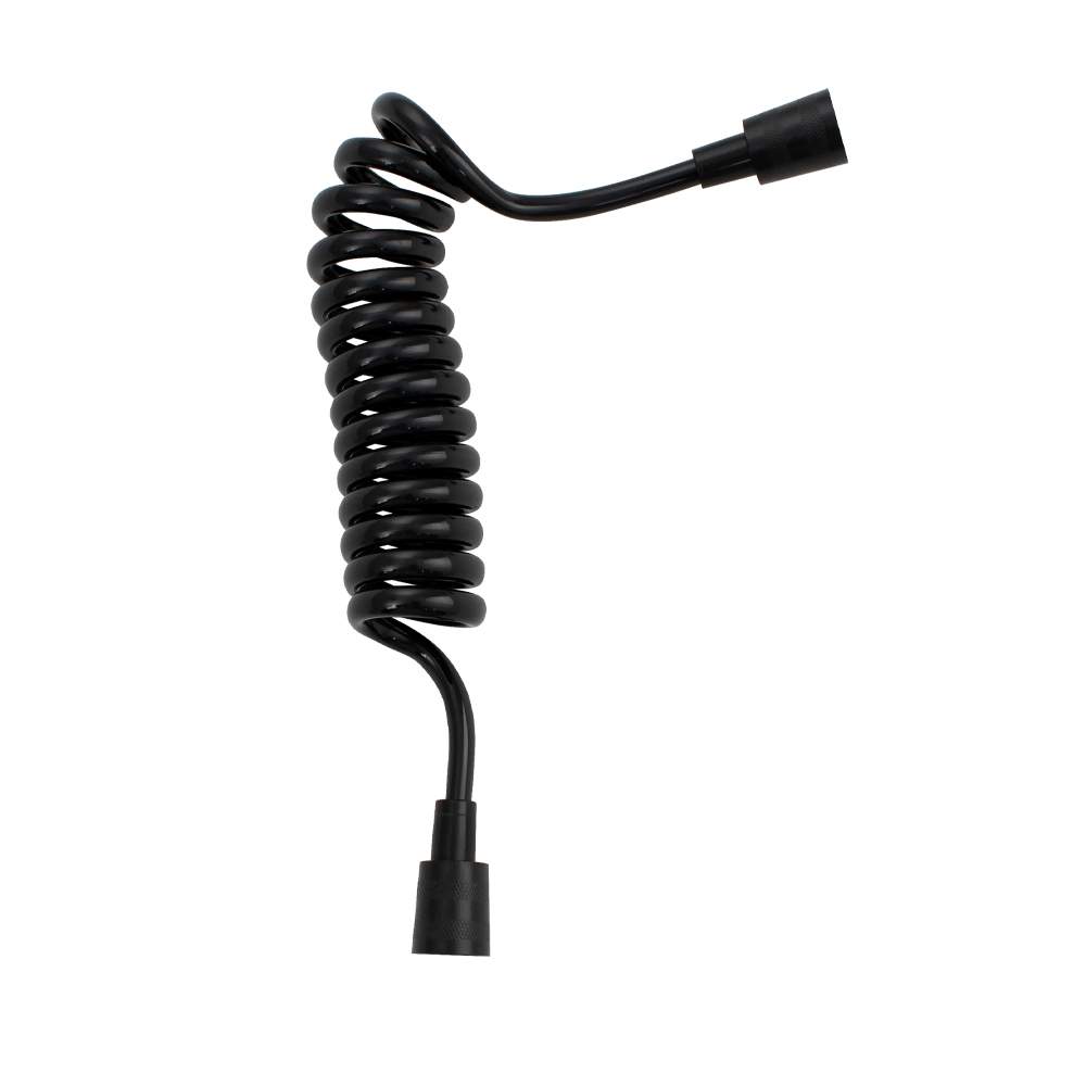 Шланг д/биде Санакс пружинный 1/2 , 25-150см черный  3787